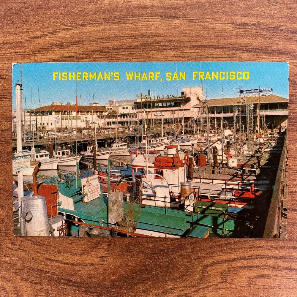 Vintage  SF California Souvenir Travel Postcard